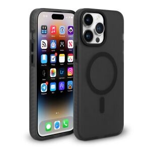 iPhone 14 Pro Max Leather Case | Black (Works with MagSafe) - SANDMARC